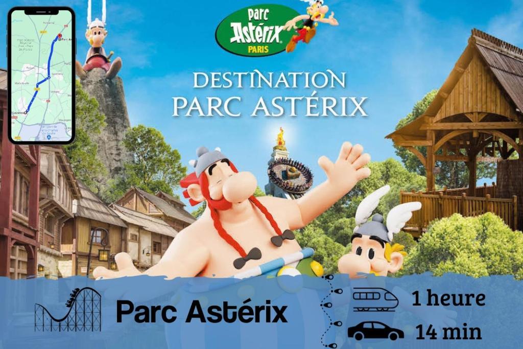 Ferienwohnung Smart House Airport Cdg, Asterix Louvres Exterior foto