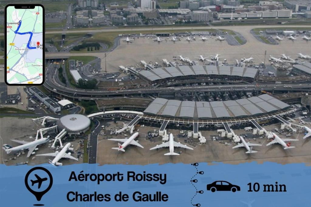 Ferienwohnung Smart House Airport Cdg, Asterix Louvres Exterior foto
